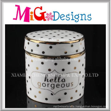 High Grade Home Decoration Ceramic Jewelry Ring Box